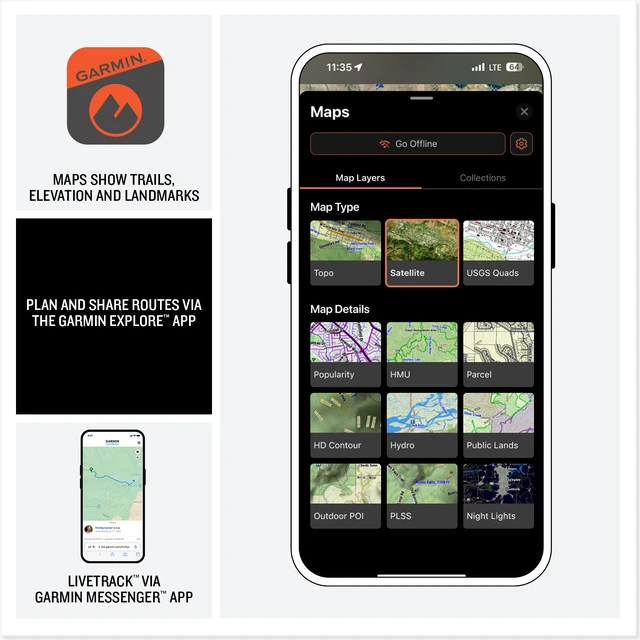 Alt view image 6 of 7 - Garmin GPSMAP H1 Premium GPS Handheld Navigator Bundle
