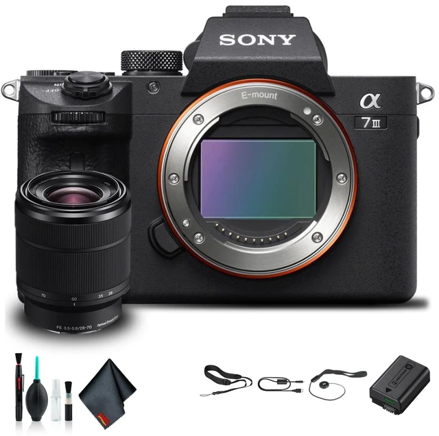 Alt view image 6 of 6 - Sony Alpha a7 III Mirrorless Camera with 28-70mm Lens ILCE7M3K/B Starter Kit