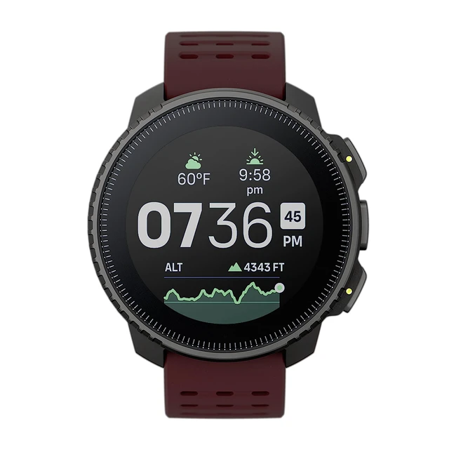 Alt view image 6 of 6 - SUUNTO Vertical: Adventure GPS Watch, Large Screen, Offline Maps, Black/Ruby