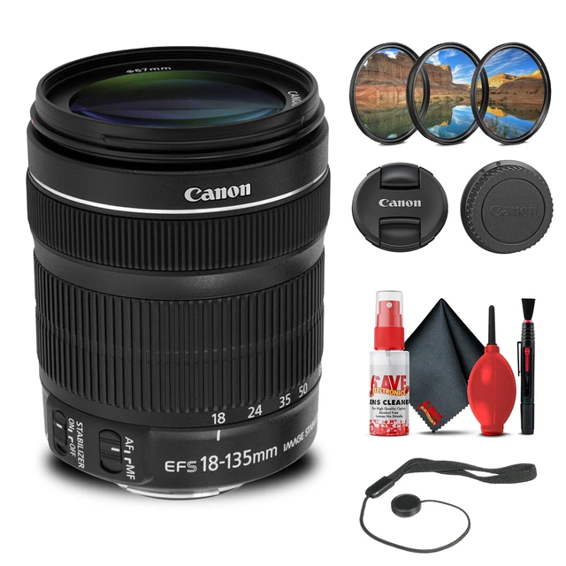 Alt view image 5 of 5 - Canon EF-S 18-135mm f/3.5-5.6 IS STM Lens w 64GB Extreme Pro Card + More (International Version)
