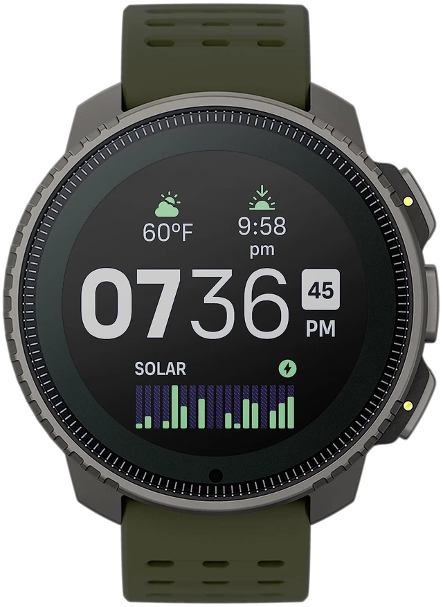 Alt view image 6 of 6 - SUUNTO Vertical: Adventure GPS Watch, Large Screen, Offline Maps, Solar Charging - Titanium/Forest
