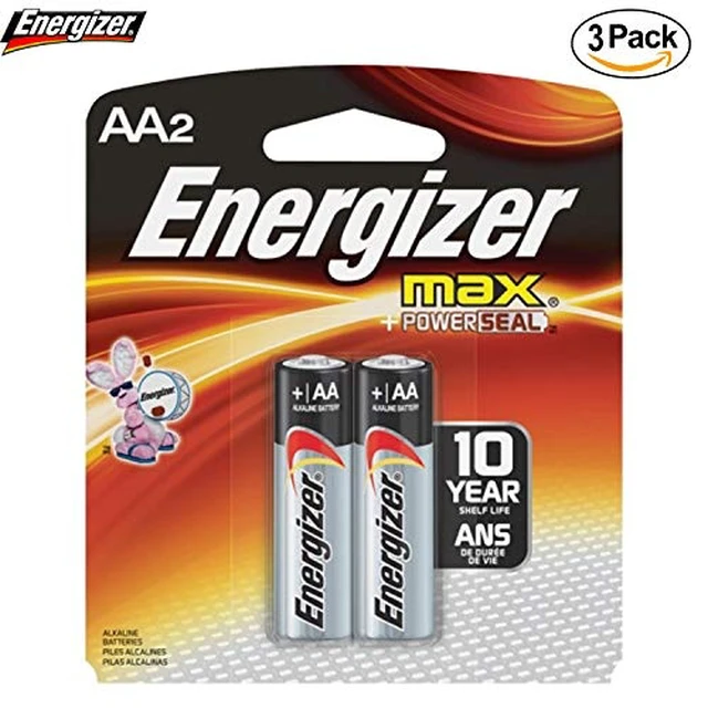 Alt view image 5 of 6 - Energizer AA Size Alkaline General Purpose Battery, AA - Alkaline - 1.5 V DC - 3 - 2 Packs (6 Batteries Total)