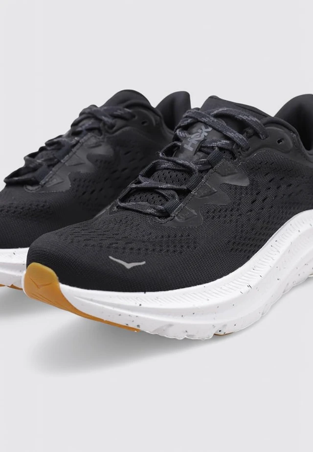 Alt view image 4 of 5 - Hoka Women's Kawana 2 Black/White 7.5 Medium