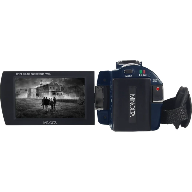 Alt view image 5 of 7 - Minolta MN4K25NV 4K Ultra HD 30 MP Night Vision Camcorder (MN4K25NV-W-BL) Bundle