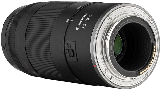 Alt view image 5 of 7 - Canon RF 75-300mm F4-5.6 Lens + 58mm 3 PC Filter Kit + Large Lens Case + More (Bundle)