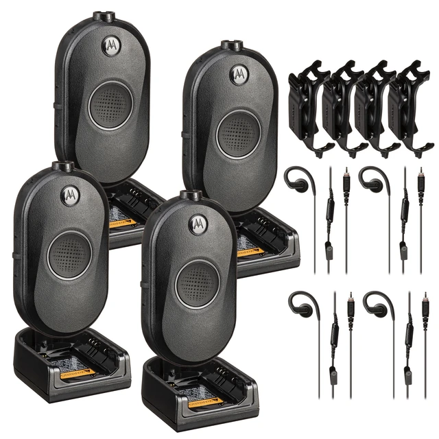 Alt view image 7 of 7 - Motorola CLP1080e 8-Channel Two-Way UHF Business Radio (CLP1080E) (4-Pack)
