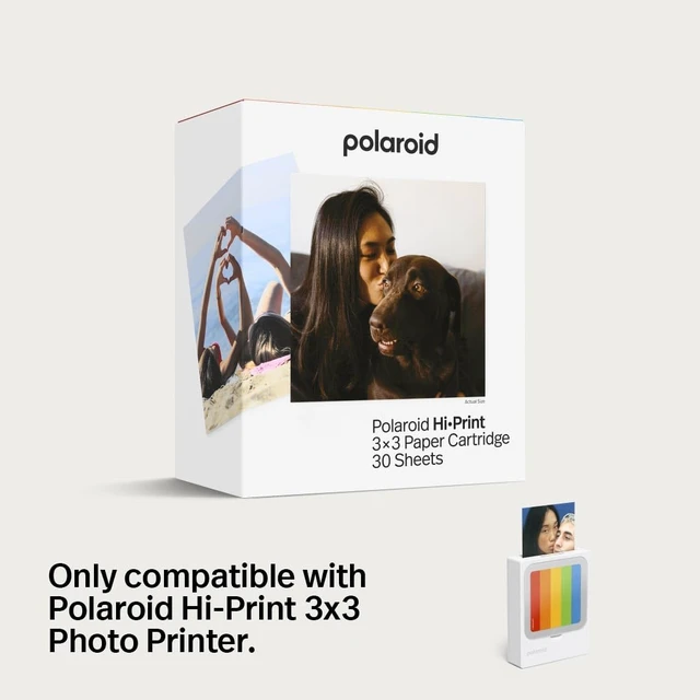 Alt view image 4 of 4 - Polaroid Hi-Print 3x3 Paper - 3x3 Photo Paper Cardridge - 30 Photo Sheets (6646)