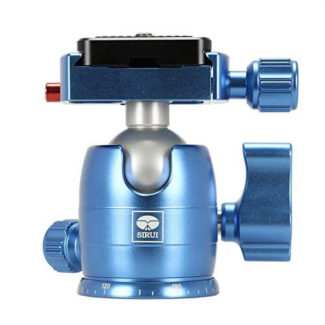 Alt view image 4 of 4 - Sirui B-00 Aluminum Mini Ball Head with TY-C10 Plate, 11 lb Capacity, Blue