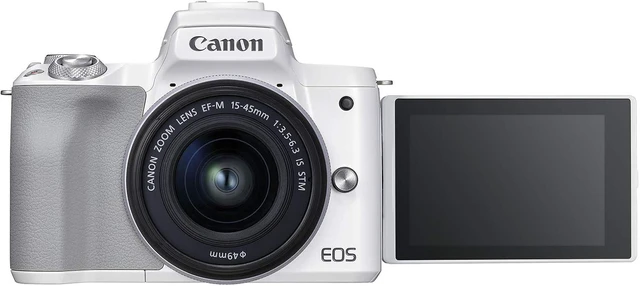 Alt view image 5 of 7 - Canon EOS M50 Mark II + EF-M 15-45mm is STM Kit White