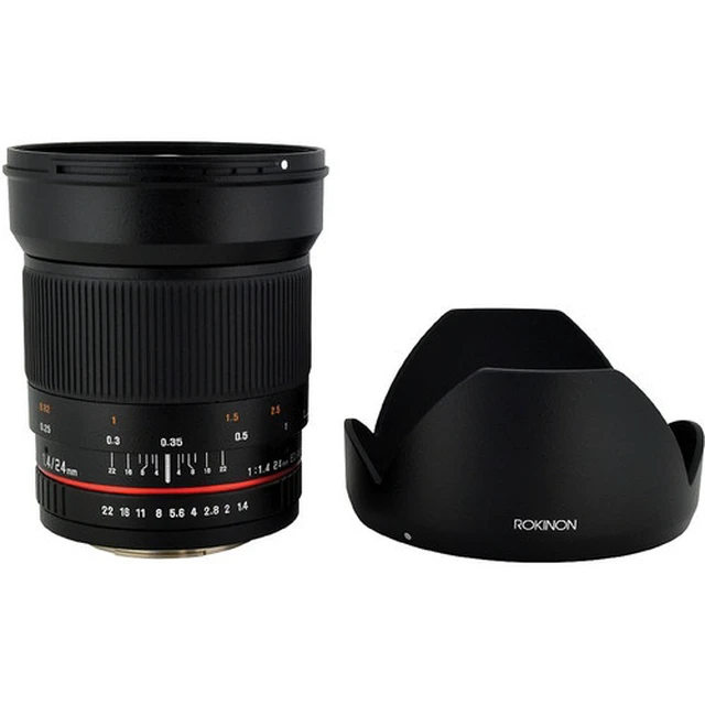 Alt view image 5 of 5 - Rokinon 24mm f/1.4 ED AS UMC Wide-Angle Lens for Sony Bundle