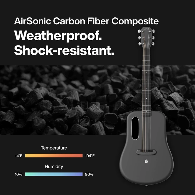 Alt view image 5 of 5 - LAVA ME 2 36 inch Carbon Fiber Guitar with effects Acoustic Electric Guitar with Picks Hard Case (Freeboost-Pink)