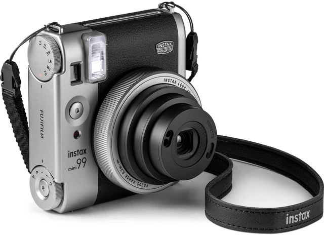 Alt view image 7 of 7 - Fujifilm INSTAX MINI 99 Instant Film Camera + Case (Silver) Bundle
