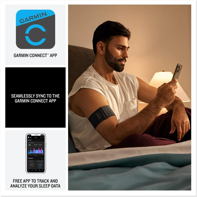 Alt view image 4 of 5 - Garmin Index Sleep Monitor, Smart Sleep Band with Advanced Sleep Tracking and Recovery Metrics, S-M