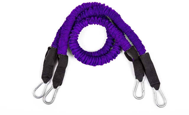 Alt view image 6 of 6 - BodyBoss Resistance Bands - Custom Resistance Bands for Total Body Workouts (Purple) Bundle
