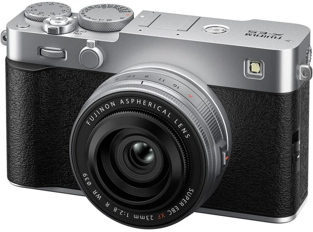 Alt view image 5 of 7 - FUJIFILM X-E5 Mirrorless Digital Camera with XF 23mm f/2.8 Lens (silver), Printer -White