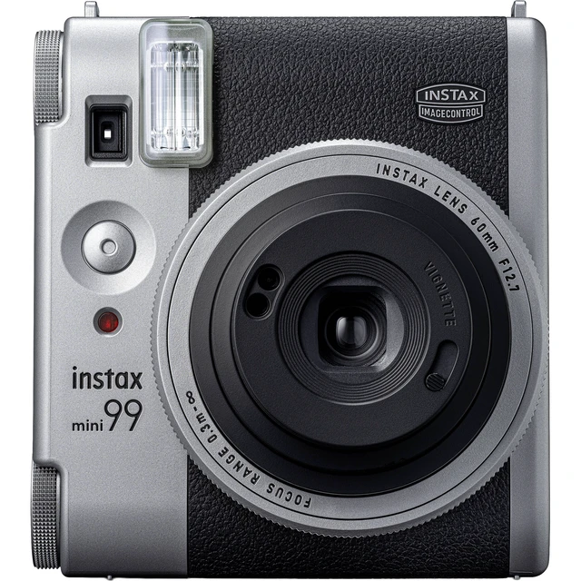 Alt view image 5 of 7 - Fujifilm Instax Mini 99 Instant Film Camera Silver + 40 Sheets, Case Bundle