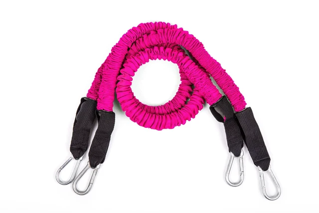Alt view image 6 of 6 - BodyBoss Resistance Bands - Custom Resistance Bands for Total Body Workouts (Pink) Bundle