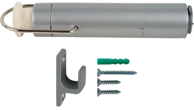 Alt view image 5 of 5 - Sierra Tools Fast Installation Automatic Door Stop, Silver
