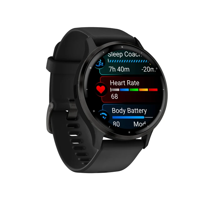 Alt view image 5 of 7 - Garmin Venu 3 Advanced Fitness And Health Tracker Smart Watch - Black
