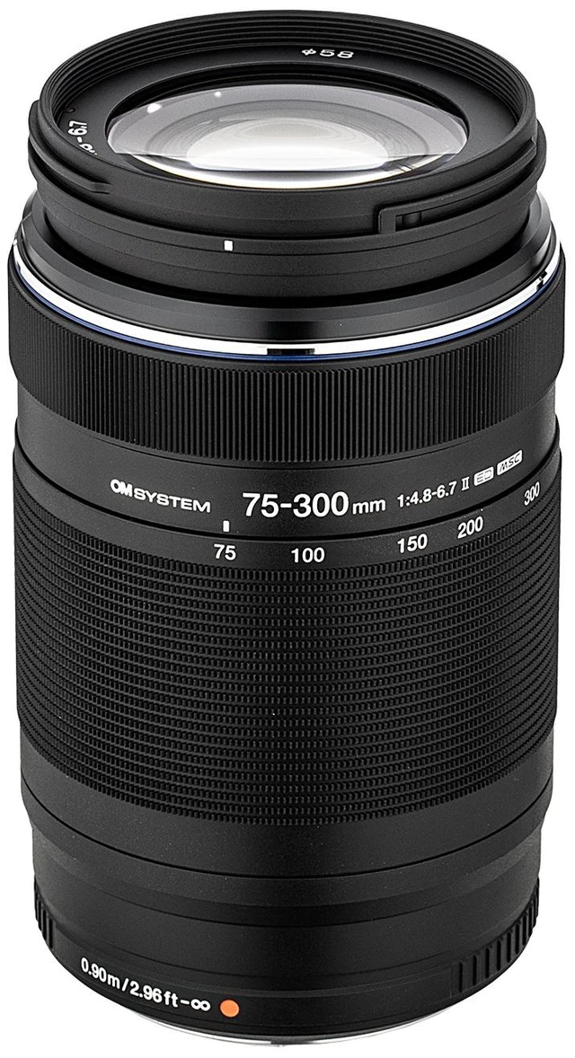 Alt view image 7 of 7 - OM SYSTEM M.Zuiko Digital ED 75-300mm F4.8-6.7 black II Lens Bundle
