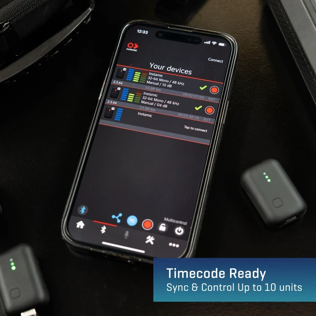 Alt view image 4 of 5 - Zoom Instamic Pro Plus C (Mono Model) Ultra-Compact Wearable 32-bit Float Recorder, & Wireless Microphone, IP67 Waterproof, 16 GB Internal Memory, USB-C + Bluetooth Streaming, Timecode-Ready