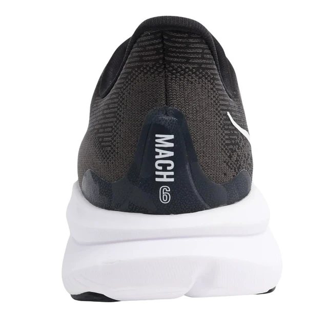 Alt view image 5 of 5 - Hoka Men's Mach 6 Sneaker, Black/White, 8