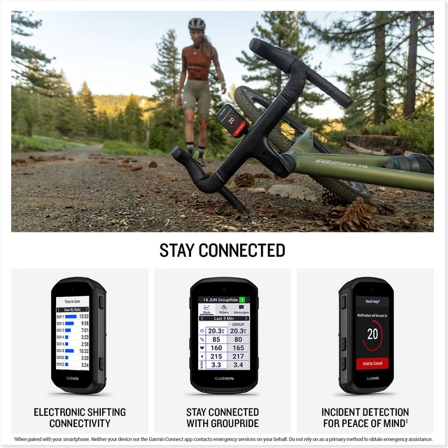 Alt view image 4 of 5 - Garmin® Edge® 550, Compact GPS Cycling Computer, Vivid Color Display, Bike-Specific Mapping, Advanced Training and Performance Insights