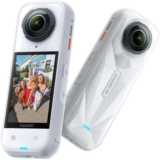 Alt view image 7 of 7 - Insta360 X5 Satin White - Waterproof 8K 360° Action Camera, Leading Low Light, Invisible Selfie Stick Effect, Rugged and Replaceable Lens, 3-Hour Battery, Built-in Wind Guard, Stabilization