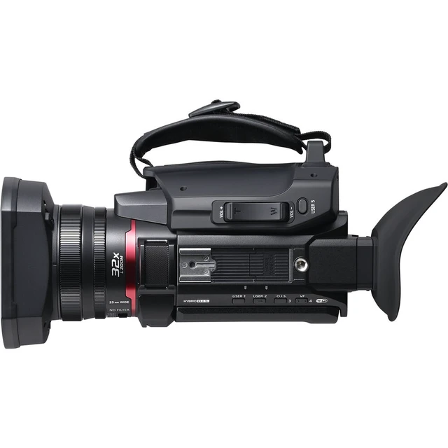 Alt view image 7 of 7 - Panasonic HC-X1600 UHD 4K HDMI Lightweight Compact Camcorder with 24x Zoom + Case - Bundle