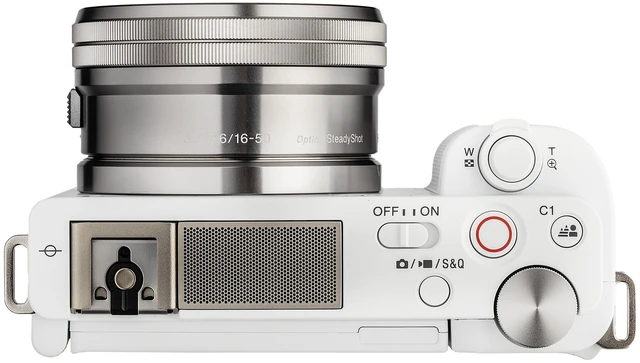 Alt view image 5 of 5 - Sony ZV-E10 Mirrorless Camera with 16-50mm II Lens (White) + 64GB Memory Card + Bag + More