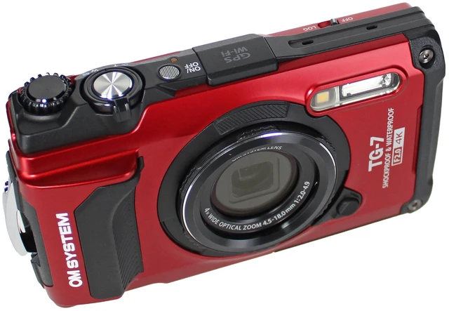 Alt view image 5 of 7 - OM System Tough TG-7 (Red): 4K Video Recording in Underwater and Rugged Adventure Camera , and Featuring with Advanced Shooting Modes and Built-in GPS.
