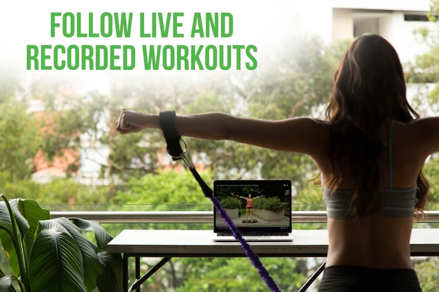 Alt view image 5 of 5 - BodyBoss Home Gym 2.0 - Full Portable Gym Home Workout Package - Purple