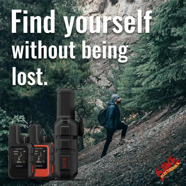 Alt view image 5 of 6 - Garmin inReach Mini 2 Satellite Communicator Handheld for Hiking Bundle - Red