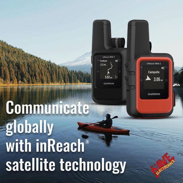 Alt view image 6 of 6 - Garmin inReach Mini 2 Satellite Communicator Handheld for Hiking Bundle - Red