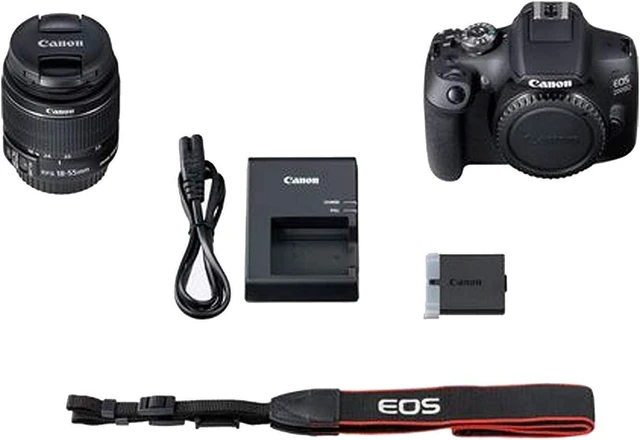 Alt view image 6 of 14 - Canon EOS 2000D / Rebel T7 DSLR Camera + 18-55mm Lens, 58mm Filters Starter Bundle (International Version)