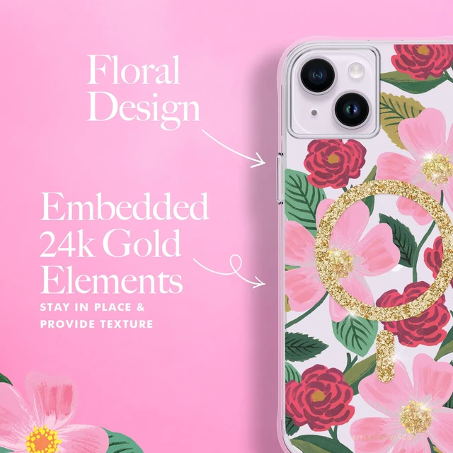 Alt view image 7 of 8 - Rifle Paper Co Hard Case for MagSafe for Apple iPhone 14 Plus - Rose Garden