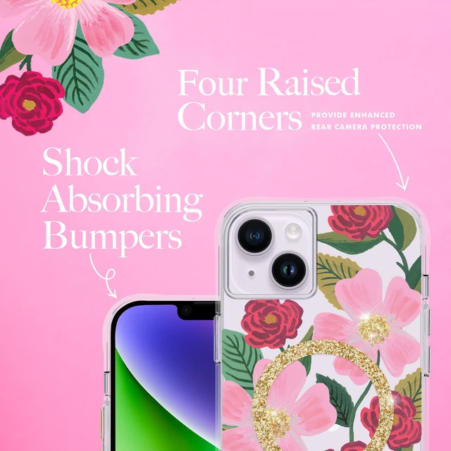 Alt view image 8 of 8 - Rifle Paper Co Hard Case for MagSafe for Apple iPhone 14 Plus - Rose Garden