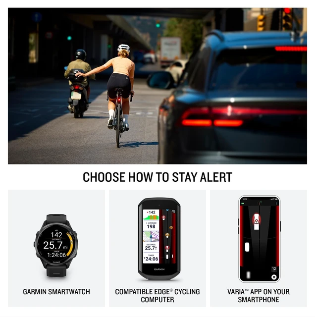 Alt view image 5 of 6 - Garmin Varia Vue Cycling Headlight and 4k Camera, Light Intensity up to 600 Lumens, Crystal-Clear Video Recording, Incident Detection While Cycling
