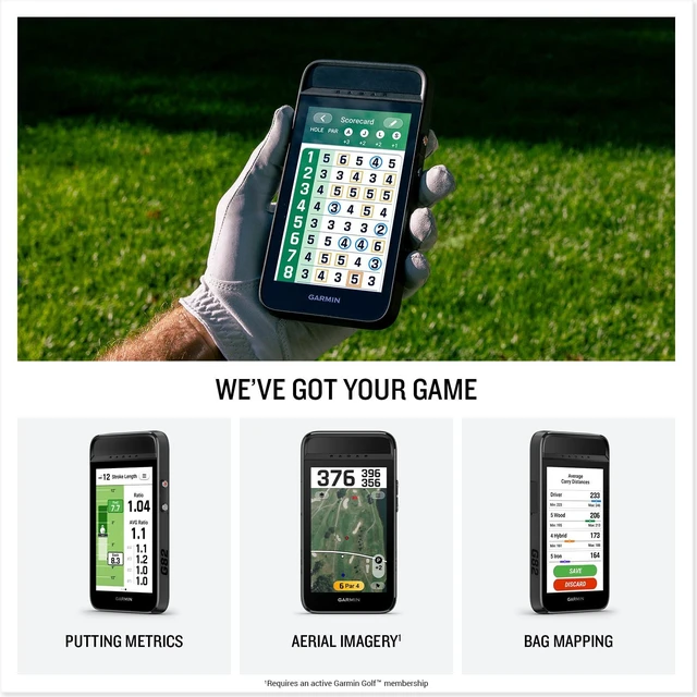 Alt view image 4 of 5 - Garmin Approach® G82, Portable Golf Launch Monitor, Premium GPS Handheld, Large Color Touchscreen