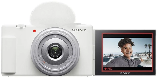 Alt view image 5 of 5 - Sony ZV-1F Vlog Camera for Content Creators and Vloggers (White)