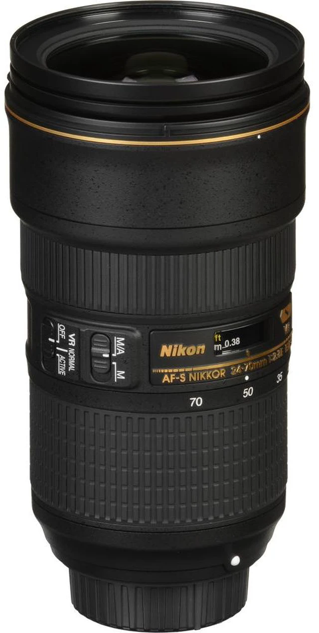 Alt view image 6 of 7 - Nikon - AF-S NIKKOR 24-70mm f/2.8E ED VR Wide-Angle Zoom Lens (20052) + Filter Kit - Bundle