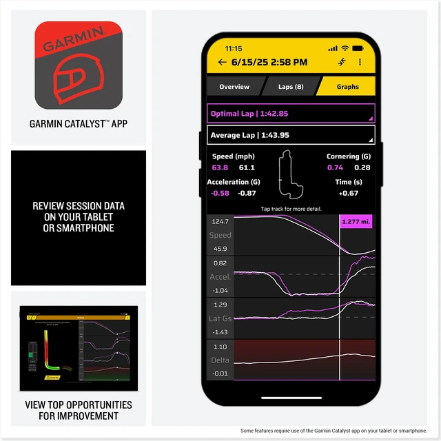 Alt view image 6 of 7 - Garmin Catalyst 2 Driving Performance Optimizer With 1440P HD Camera