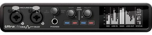 Alt view image 5 of 6 - MOTU UltraLite-mk5 USB-C Audio/MIDI Interface Bundle