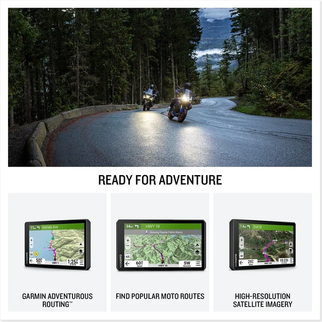 Alt view image 4 of 5 - Garmin zmo® XT3, 4.7 Rugged Motorcycle GPS, Lean Angles, Custom Route Planning, Adventurous Navigation, Group Rides, Garmin Performance Package Plan Option for Drag Racing Timer and Lap time Review