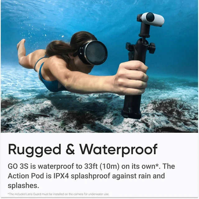 Alt view image 7 of 7 - Insta360 GO 3S Small Action Camera (64GB) + Selfie Stick + 50-in-1 Accessory Kit + More