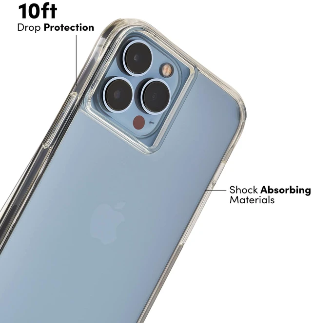 Alt view image 5 of 6 - Case-Mate Tough Clear Series Hardshell Case for Apple iPhone 13 / 14 - Clear