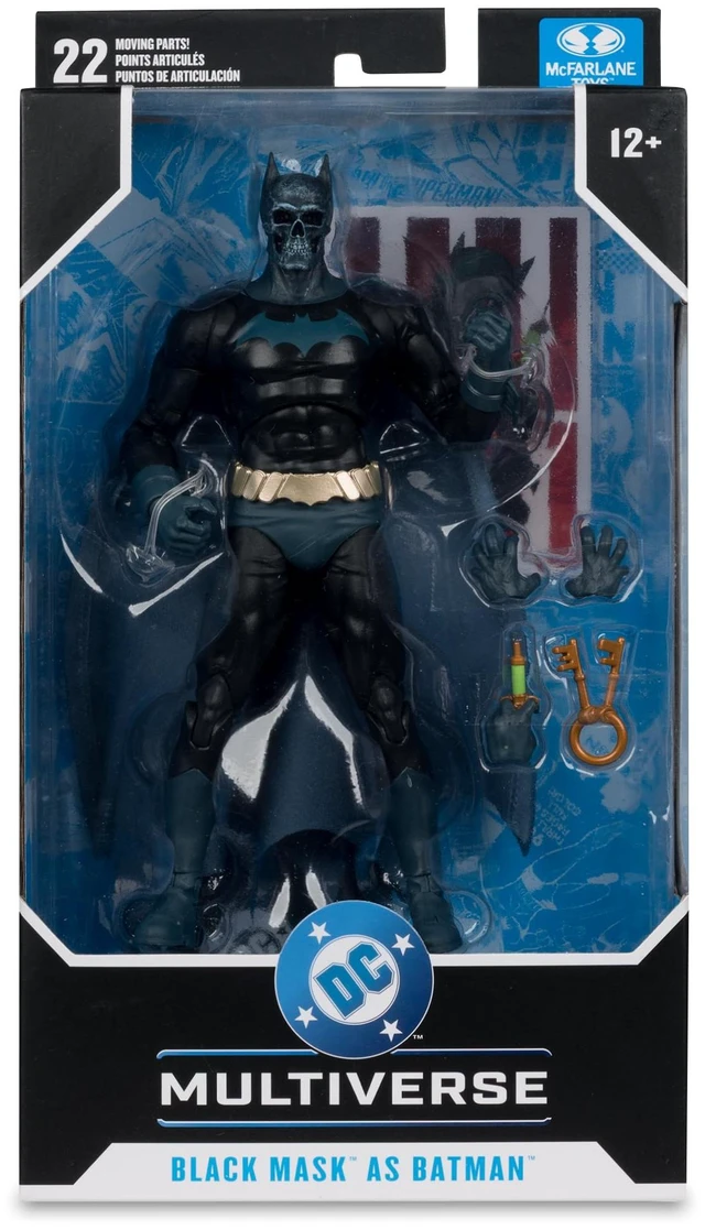 Alt view image 5 of 6 - McFarlane Toys-DC Multiverse Black Mask as Batman (Beneath The Mask) 7in Action Figure
