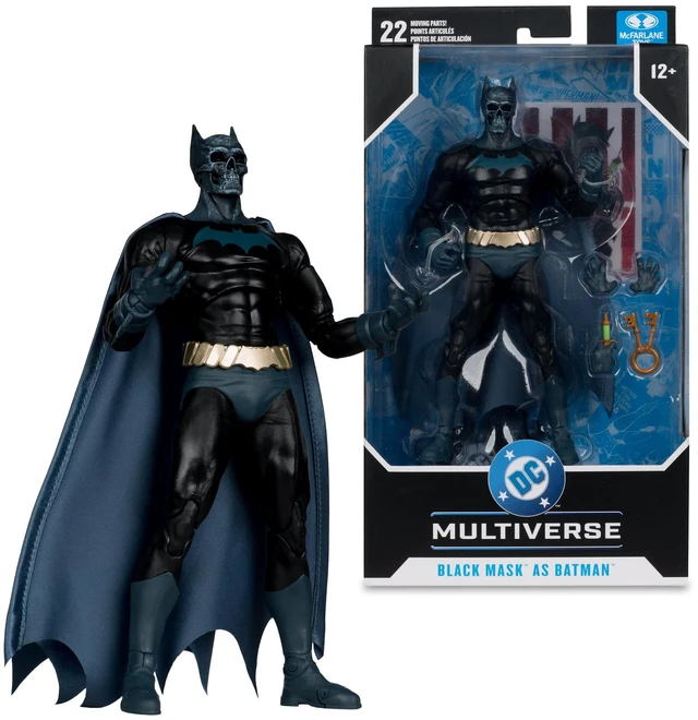 Alt view image 4 of 6 - McFarlane Toys-DC Multiverse Black Mask as Batman (Beneath The Mask) 7in Action Figure