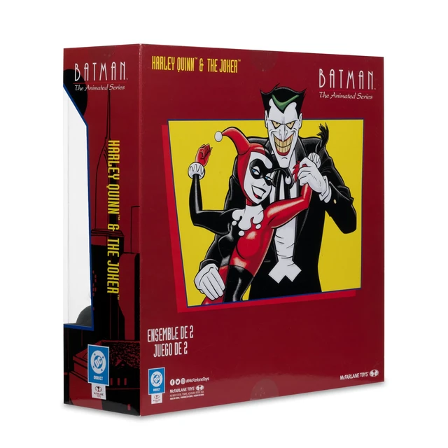 Alt view image 5 of 5 - McFarlane Toys - Batman: The Animated Series Harley Quinn and The Joker (Mad Love 2 Pack) 6in Action Figures Gold Label