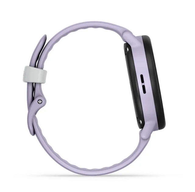 Alt view image 6 of 7 - Garmin Bounce 2, Kids Smartwatch, Light Purple, USB (USA) ADAPTERS